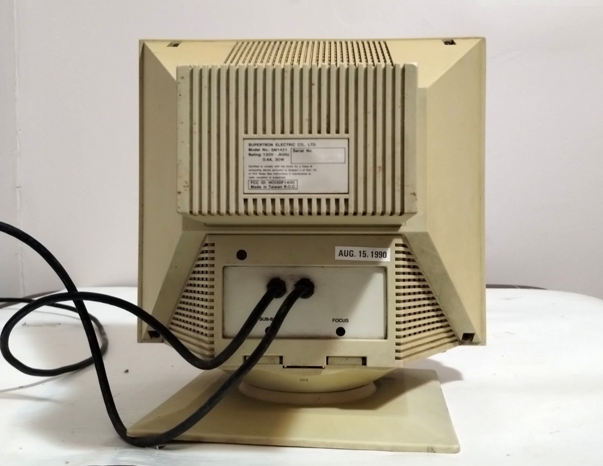 VINTAGE Monochrome Monitor with Swivel! WORKS! Bright! READ!