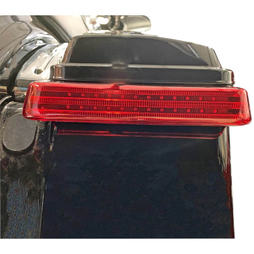 Custom Dynamics Saddlebag LED Lights - Sequential - Black/Red | PB-SBSEQ-BCM4BR