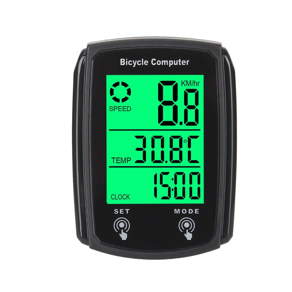 2pcs Bicycle Speedometer Cycle Digital Odometer Computer Waterproof LCD Wireless