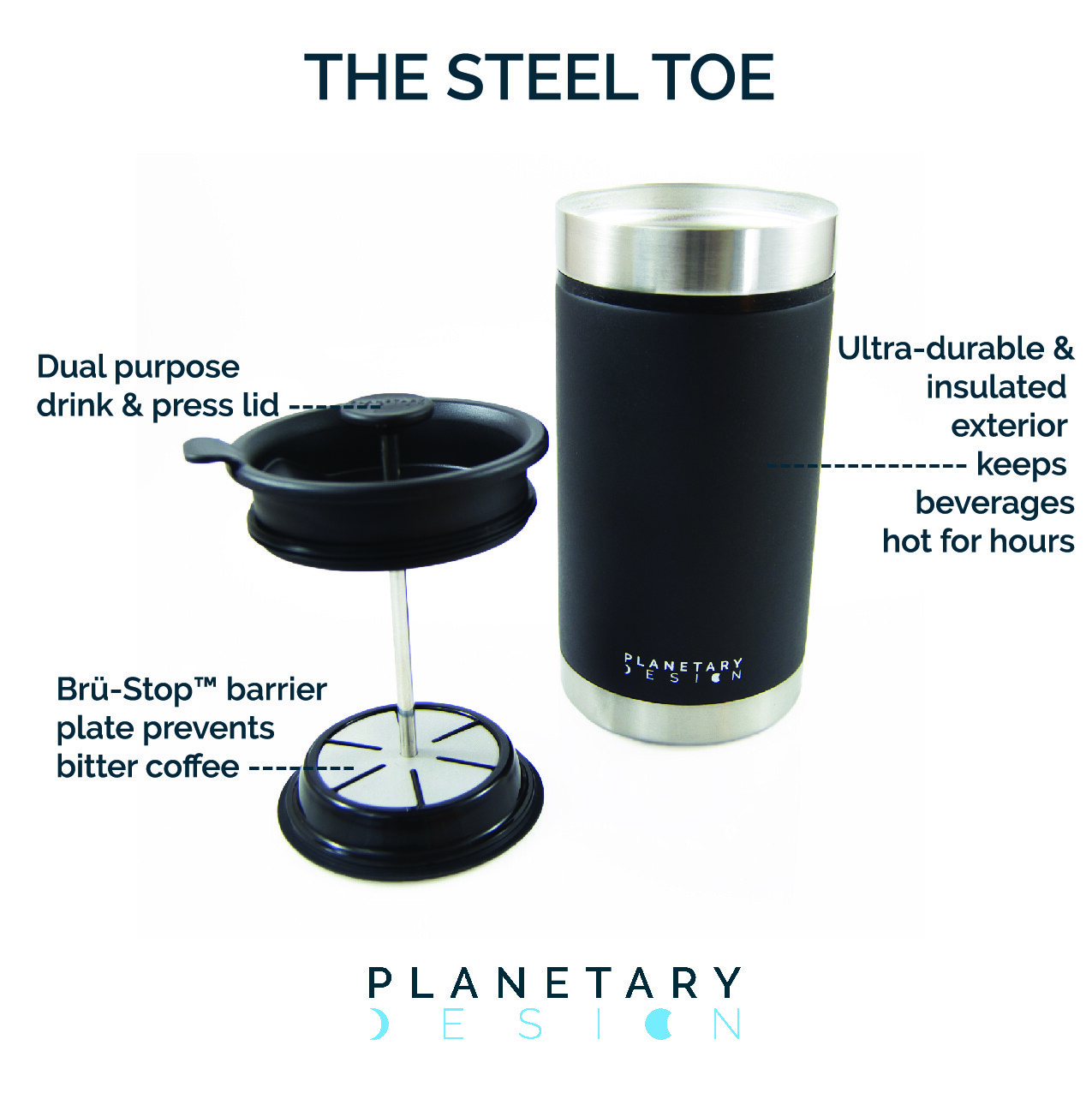 Planetary Design Steel Toe French Press - Grab Bag