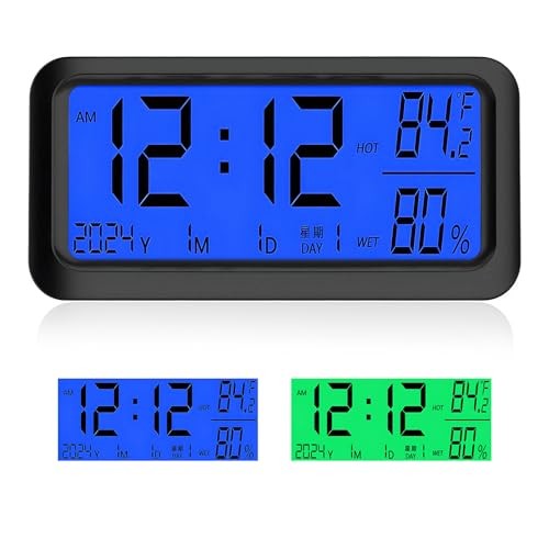 Car Digital Dashboard Clock, Vehicle Electronic Clock with Automatic Backlight