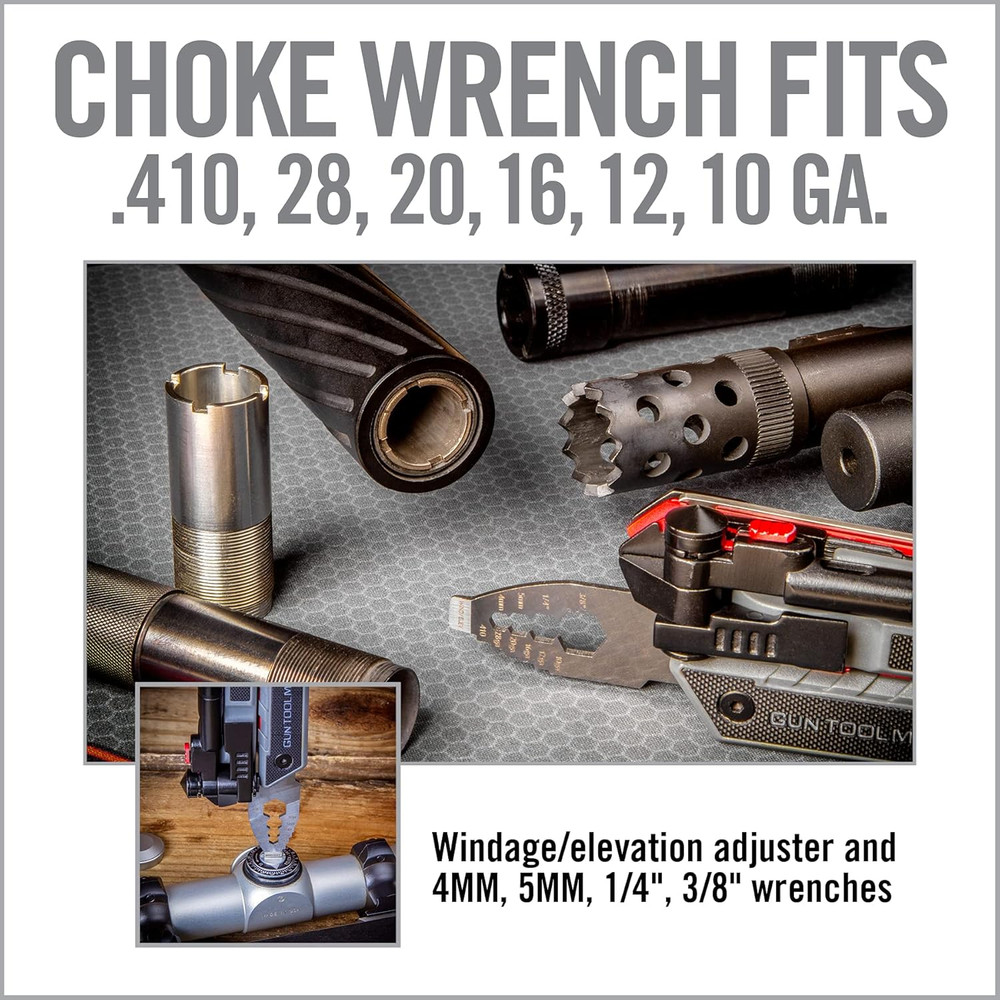 Gun Tool Max, 37-In-1 Multitool for Gunsmithing, Includes Pliers, Wire Cutters,