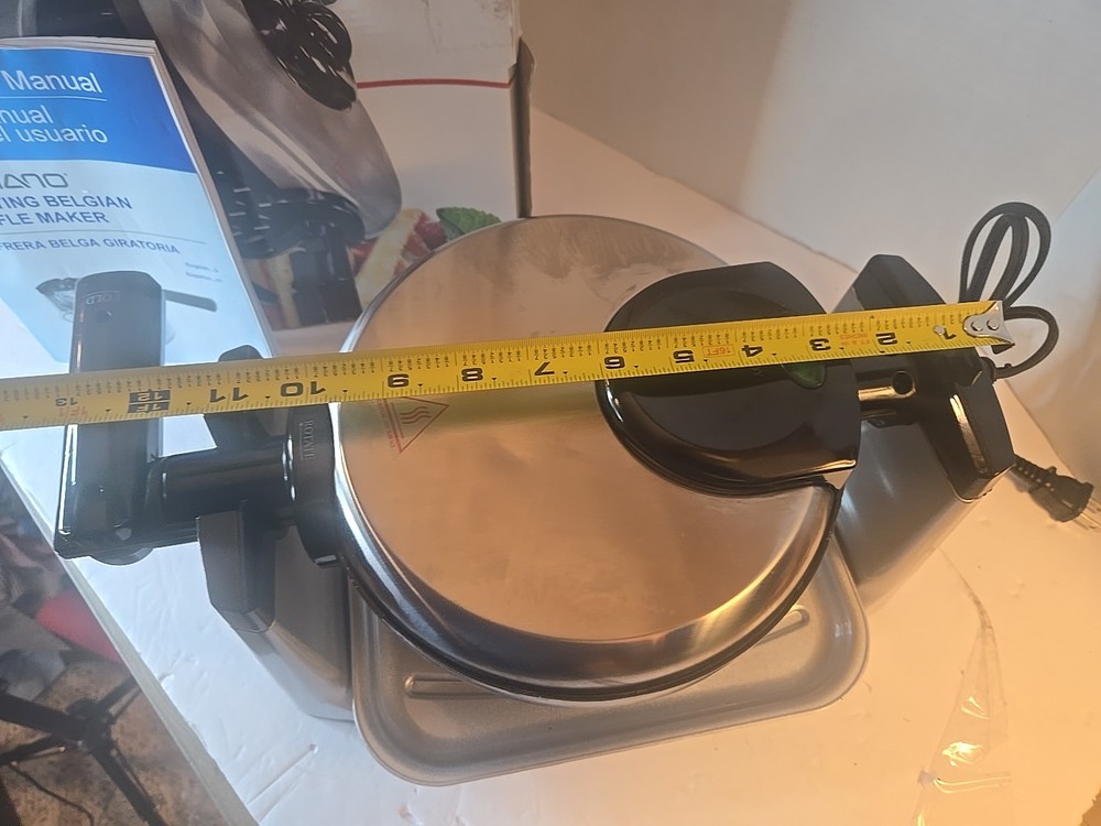 Ambiano Rotating Belgian Waffle Maker Titanium Ceramic Coating