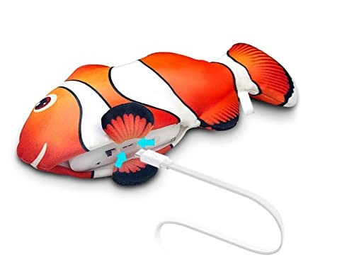 PawfectPals Touch Sensitive Realistic Orange Floppy Moving Fish