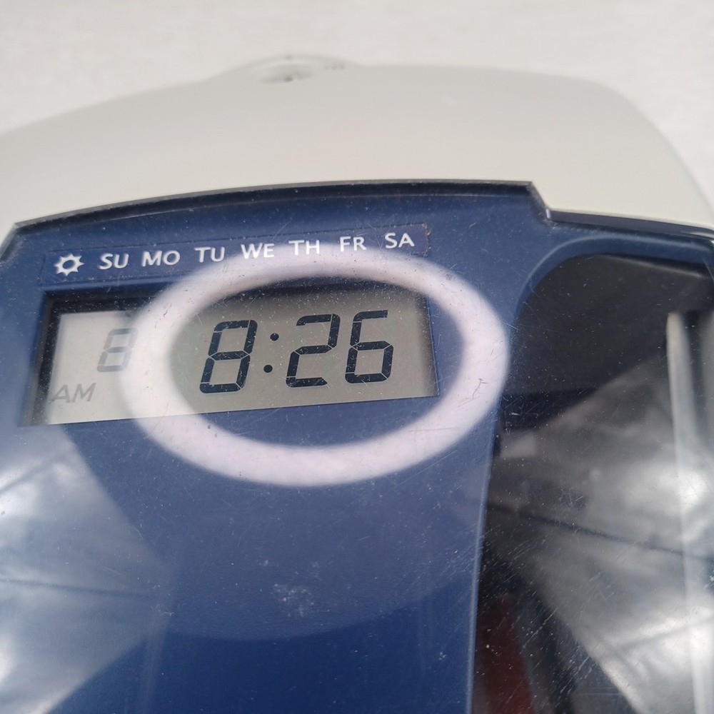 Latham 5000E Plus Electronic Time Recorder Clock NO KEY Works