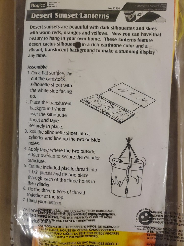 ROYLCO DESERT SUNSET LANTERN 12 PROJECTS