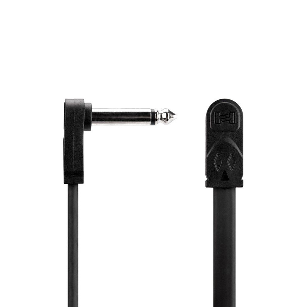 Hosa CFP-118 Flat Guitar Patch Cable, Molded Low-Profile Right-Angle/Same, 18 in