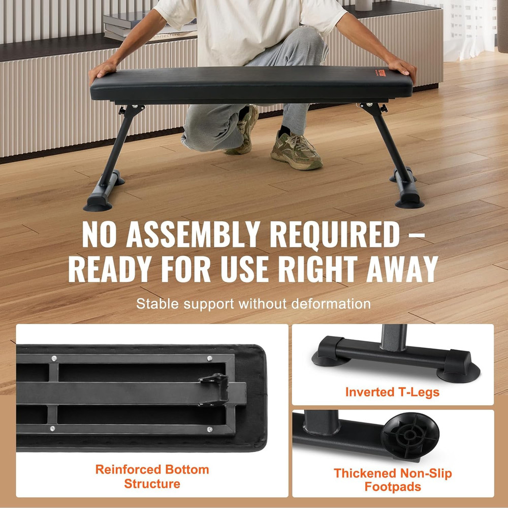 Sit up Bench, Decline Ab Bench with Reverse Crunch Handle, Adjustable Height Set