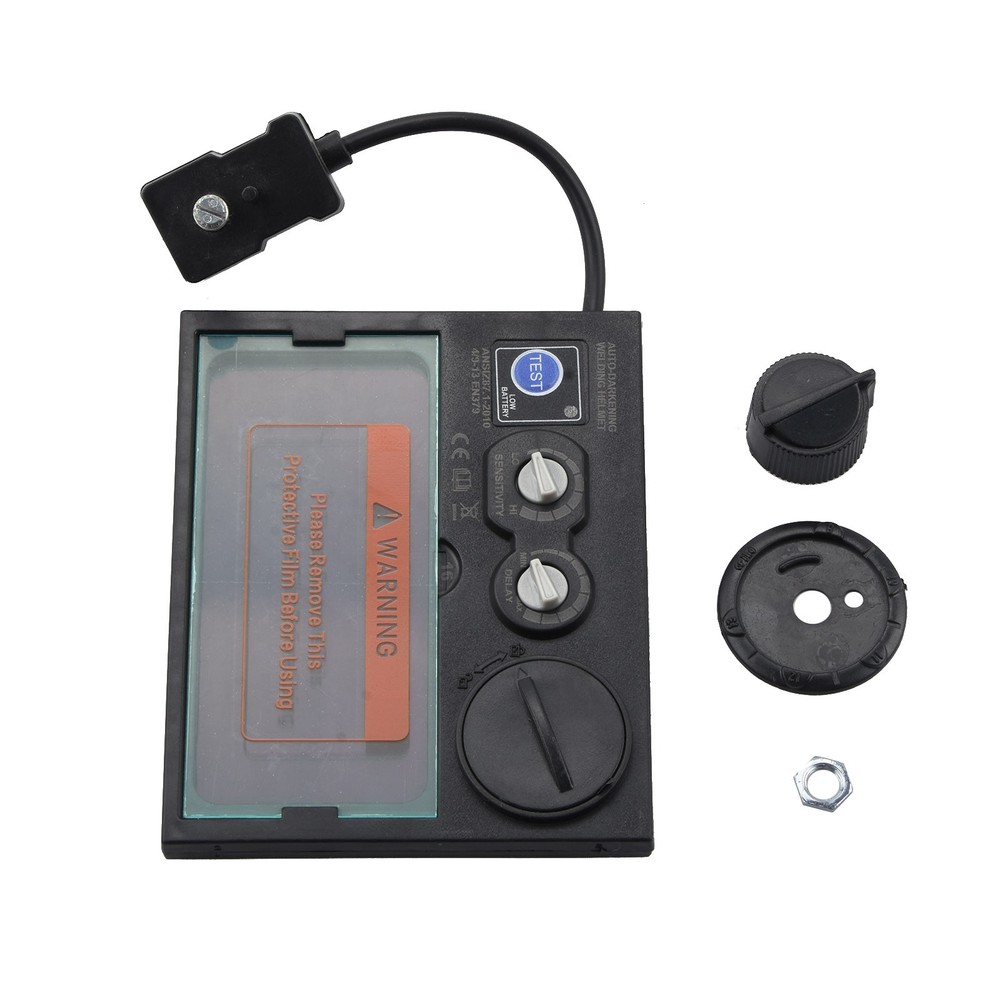 Solar Automatic On/Off Darkening Welding Helmet Len Filter + Protortion Sheet I