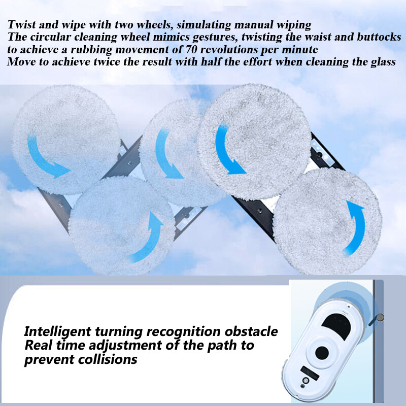220V/110V Window Cleaning Machine Automatic Remote Control Smart Robot Cleaner