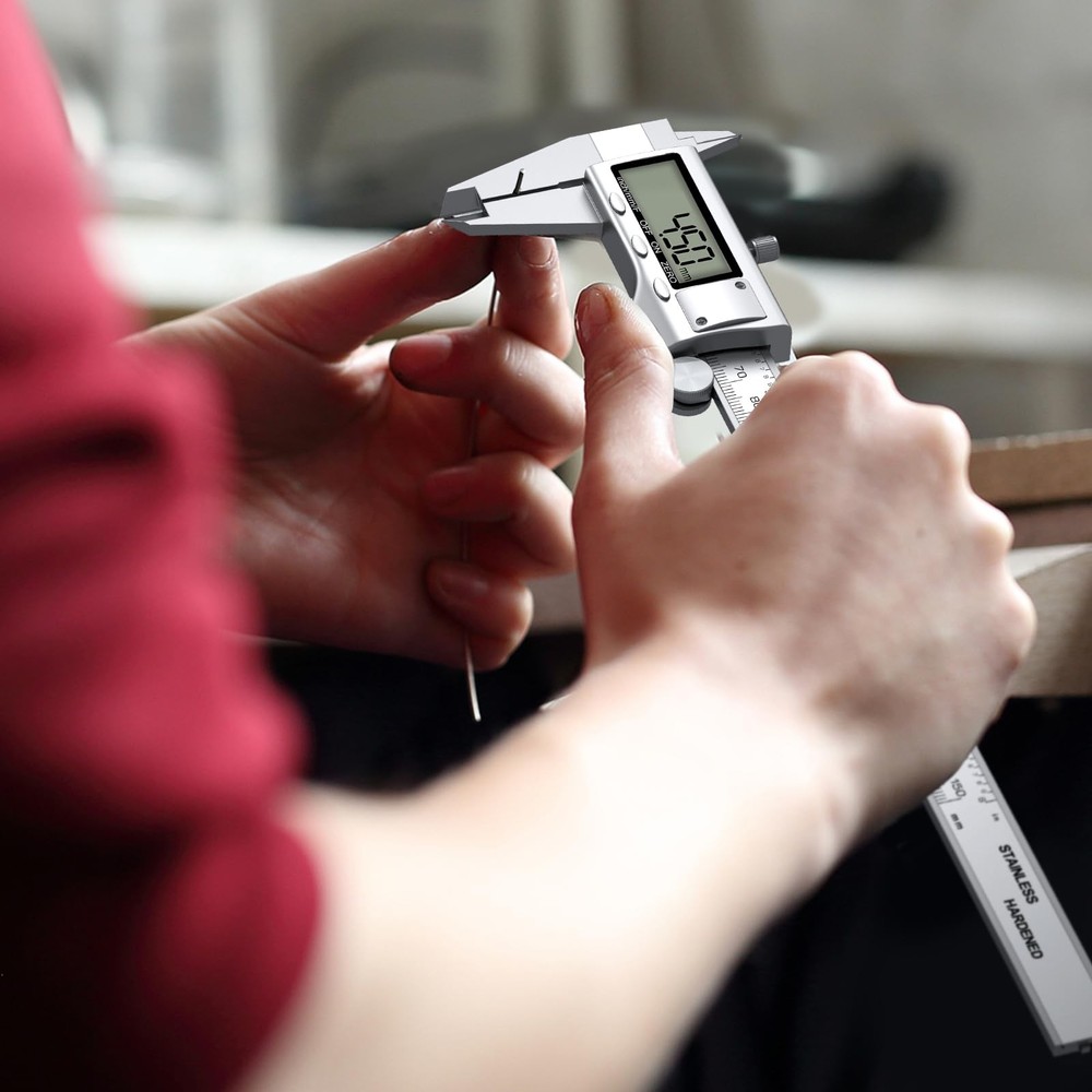 Digital Calipers, Caliper Measuring Tool with Large LCD Screen, Stainless Ste...