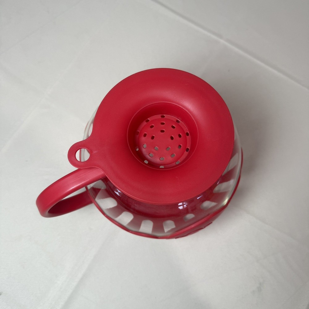 Ecolution Micro-Pop 3 Quart Microwave Popcorn Popper-Red
