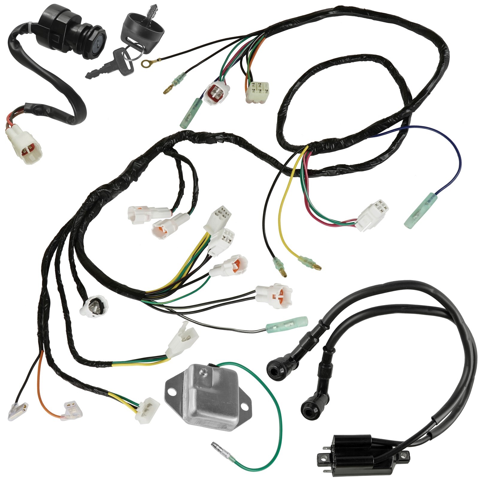 Wiring Harness Switch Key Coil Regulator for Yamaha Banshee 350 YFZ350 1997-2001