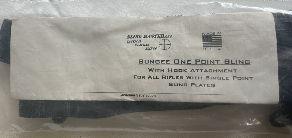 SLINGMASTER Tactical Bungee One Point Sling With Hook Attachment New In Package