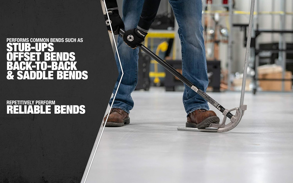 Conduit Bender & Handle - Precision Bending Tool for Electrical Conduit - Durabl
