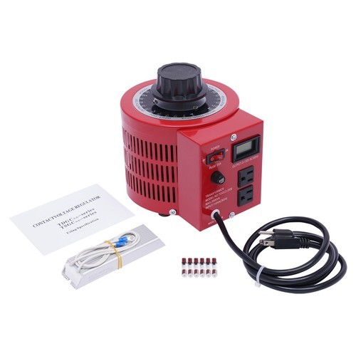 AC 0-130V Variac Transformer Variable Red Voltage Regulator Metered 2000VA 20Amp