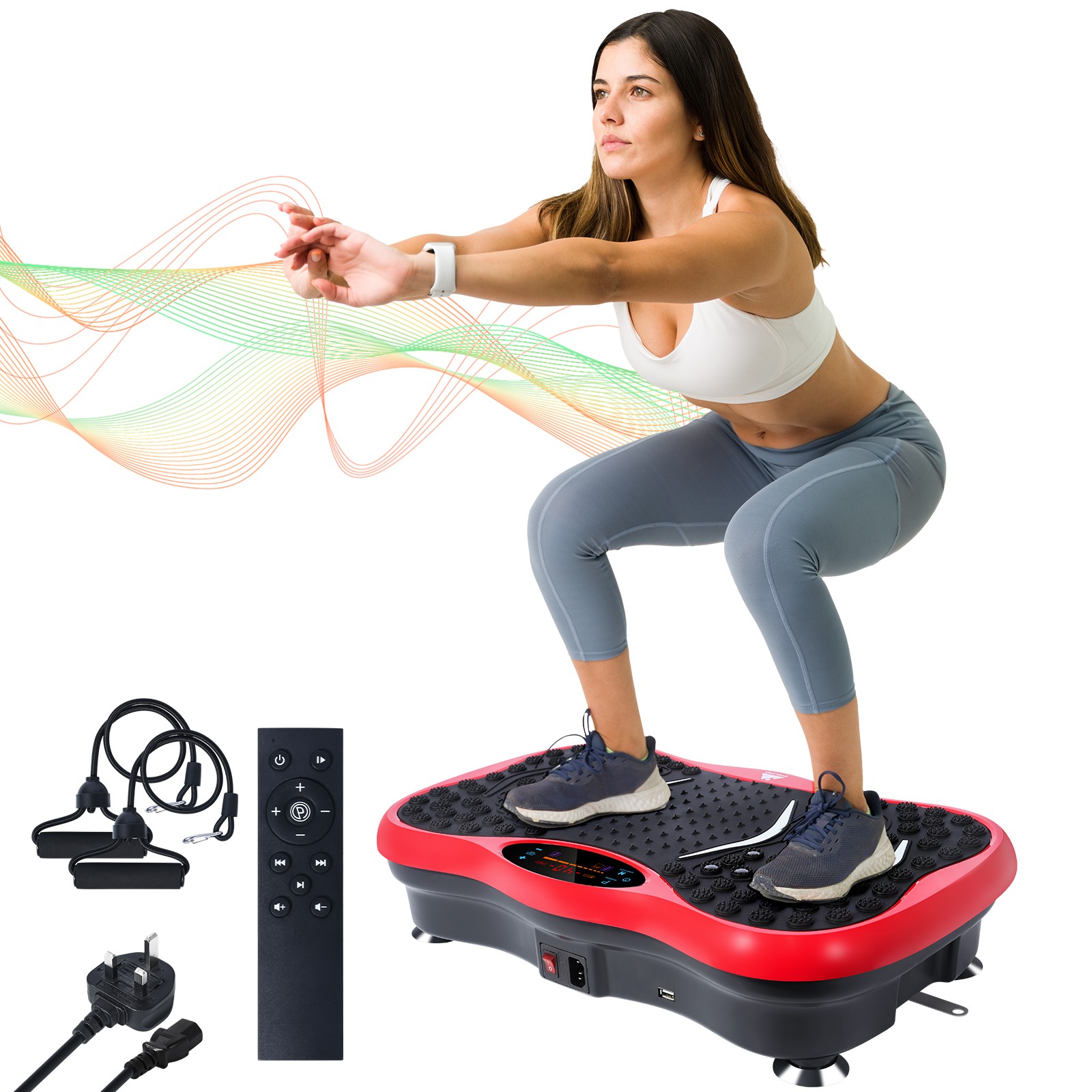 Vibration Plate – Full Body Workout & Weight Loss Machine for Home，330lbs