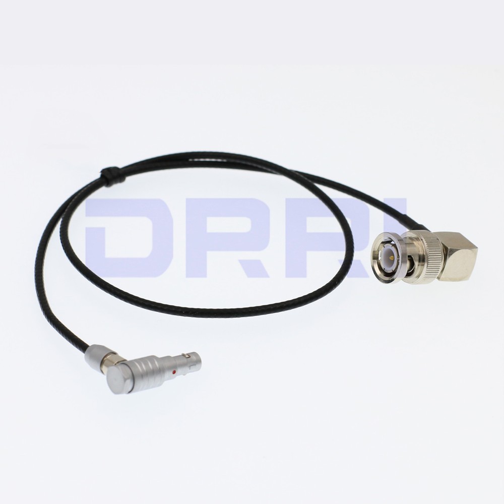 Right Angle BNC to 4 pin Time Code Cable for Red Epic Scarlet Camera