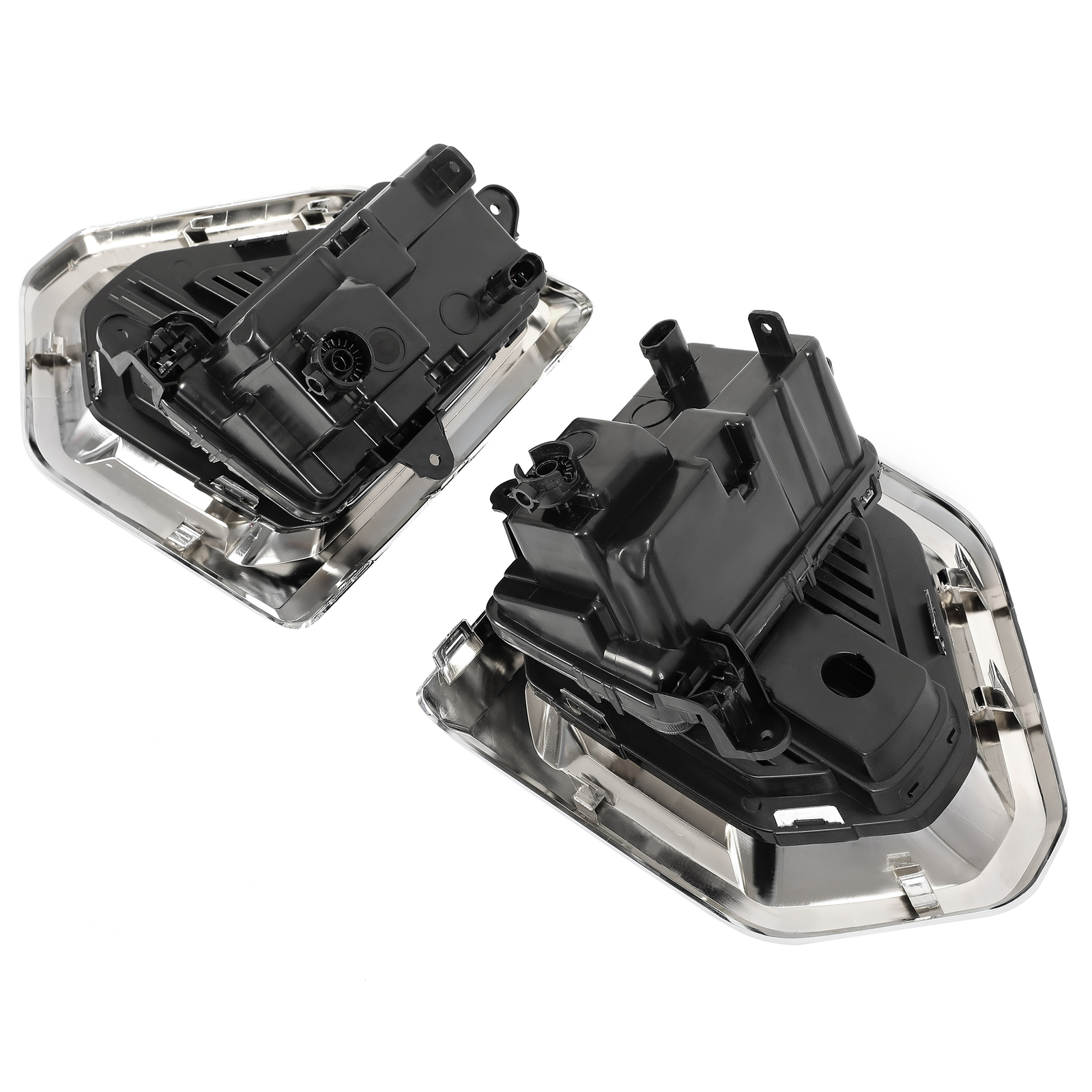 Fog Lights Lamp LED W/Chrome Bezels For GMC Sierra 1500 Denali 2019-2022