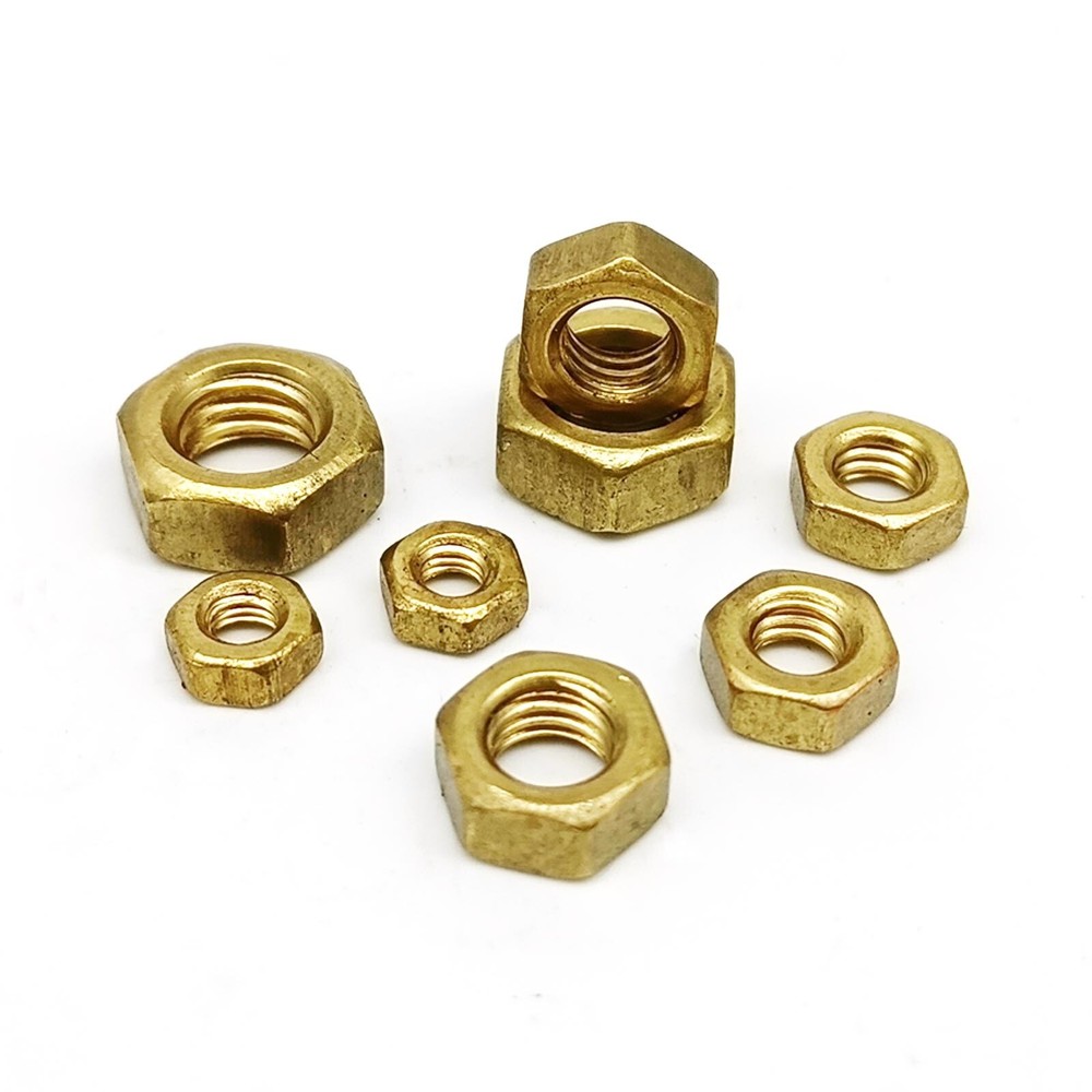 450pcs/box Mix M1.4-M6 Small Micro Hex Hexagon Nut Assortment Kit Solid Brass