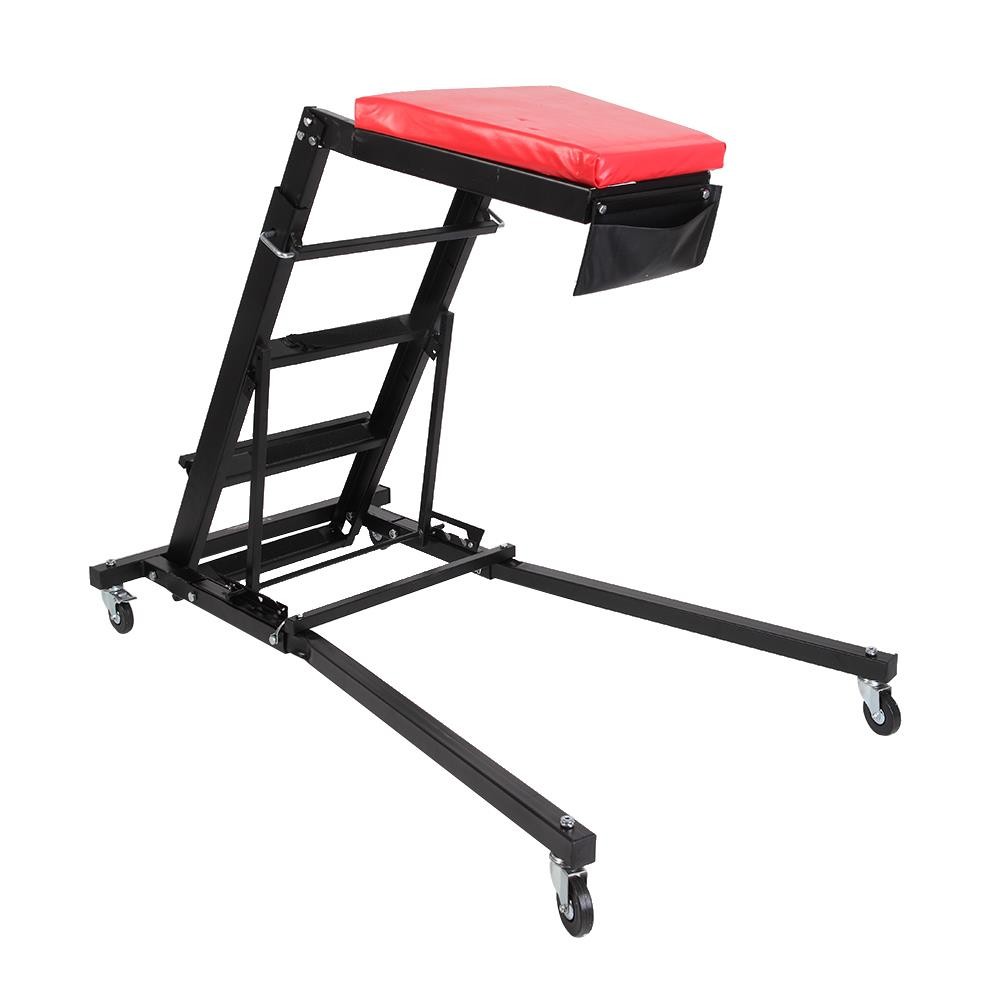 Engine Access Foldable Creeper With Adjustable Height & Padded Deck