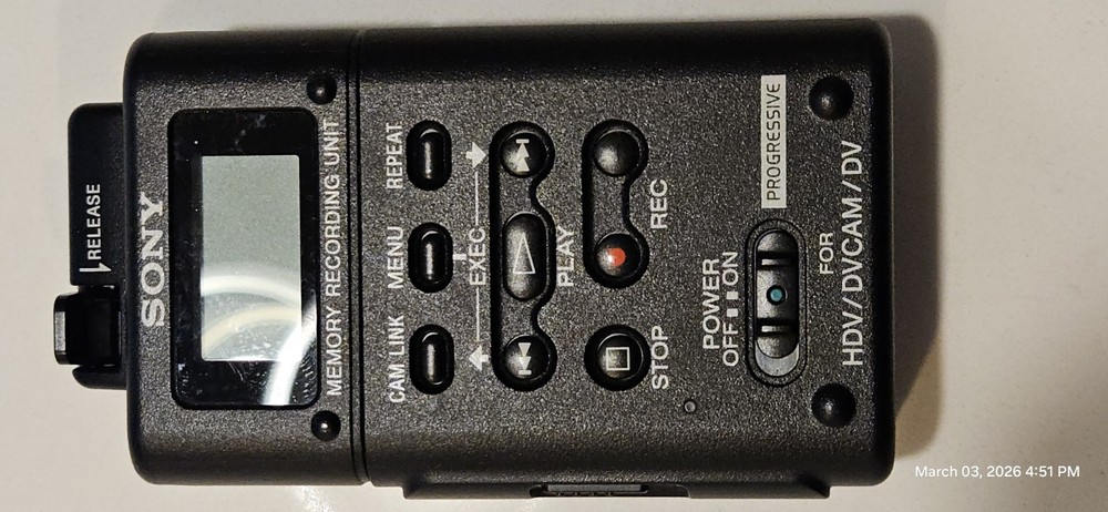Sony HVRMRC1 Memory Recording Unit