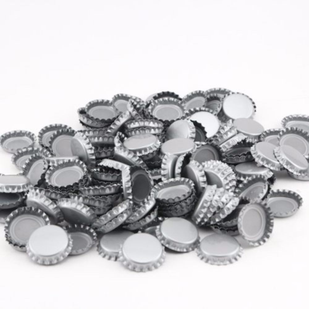 Crown Caps - Silver - Gross Package (144 Pack)