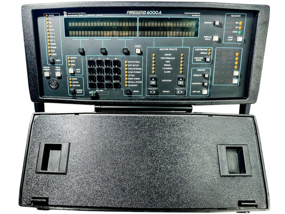 TTC FIREBERD 6000A COMMUNICATIONS ANALYZER W/OPT 6004; TEET40BCAA