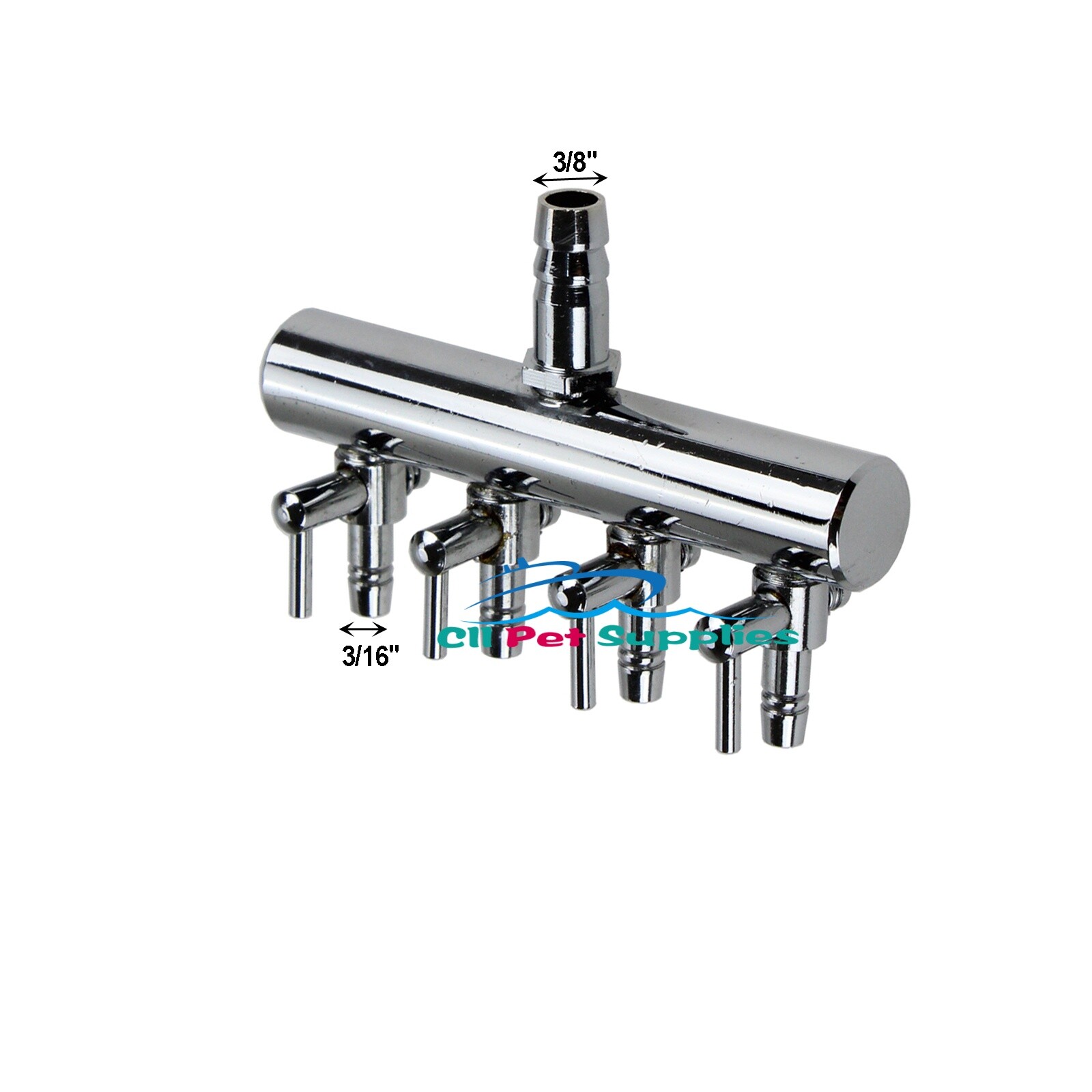 Aquarium 4 Way Control Valve commerical air pump Splitter