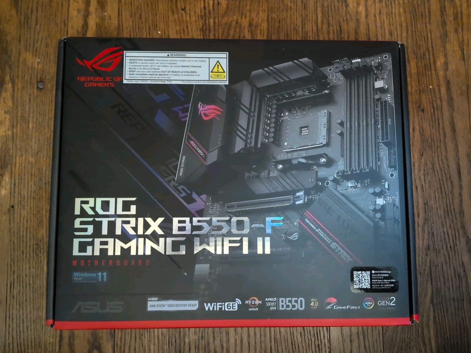 ASUS ROG Strix B550-F Gaming WiFi II AMD Socket AM4 ATX DDR4 Motherboard