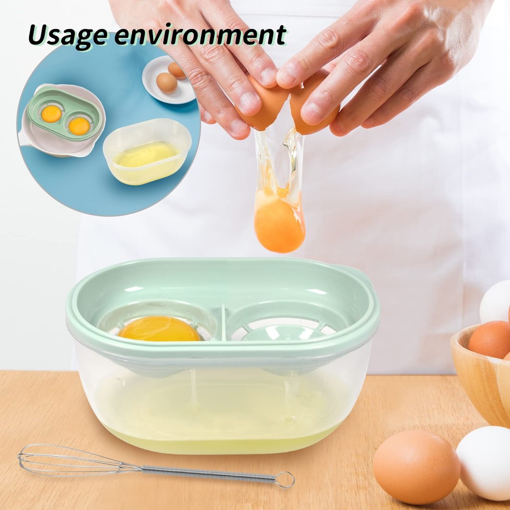 Egg White Separator with Beater, for Raw One Size, Blue