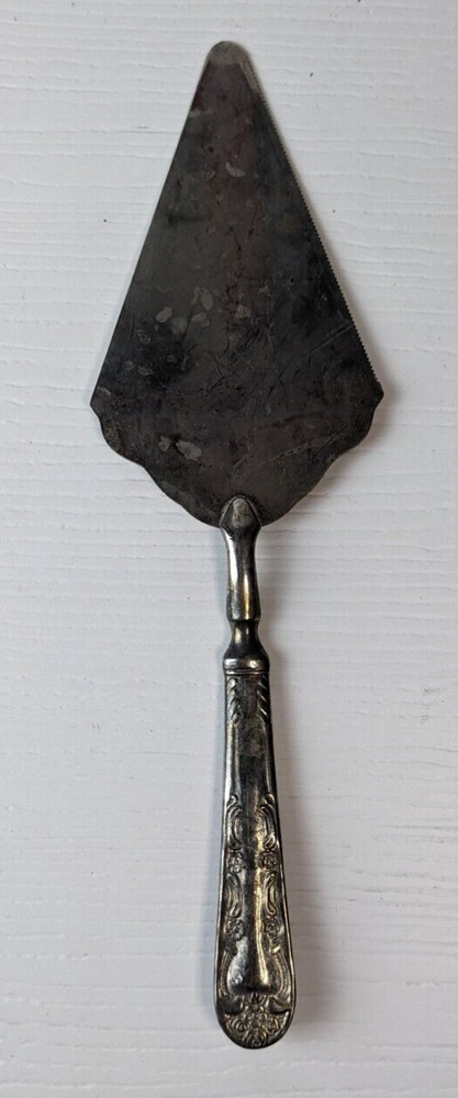 vintage Silverplate and Stainless Steel Ornate Cake Server