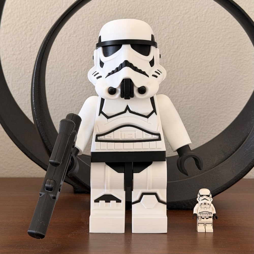Brick-style Stormtrooper 5x-scale mega figure