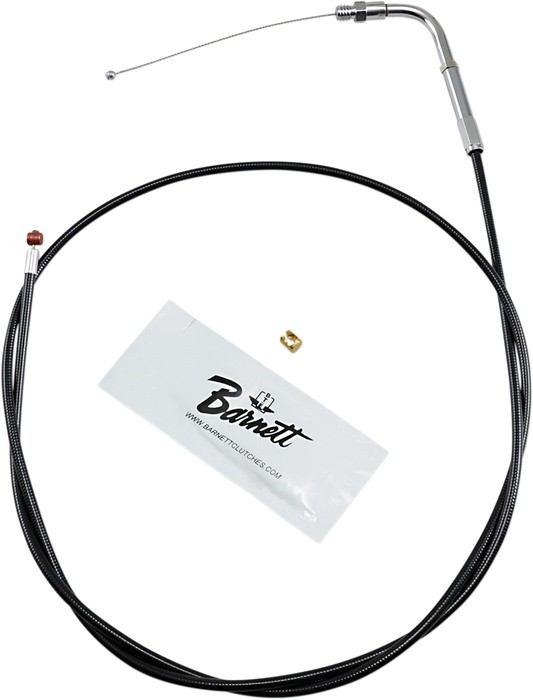 Barnett Pull Throttle Cable +6 Black #114605 Harley Davidson