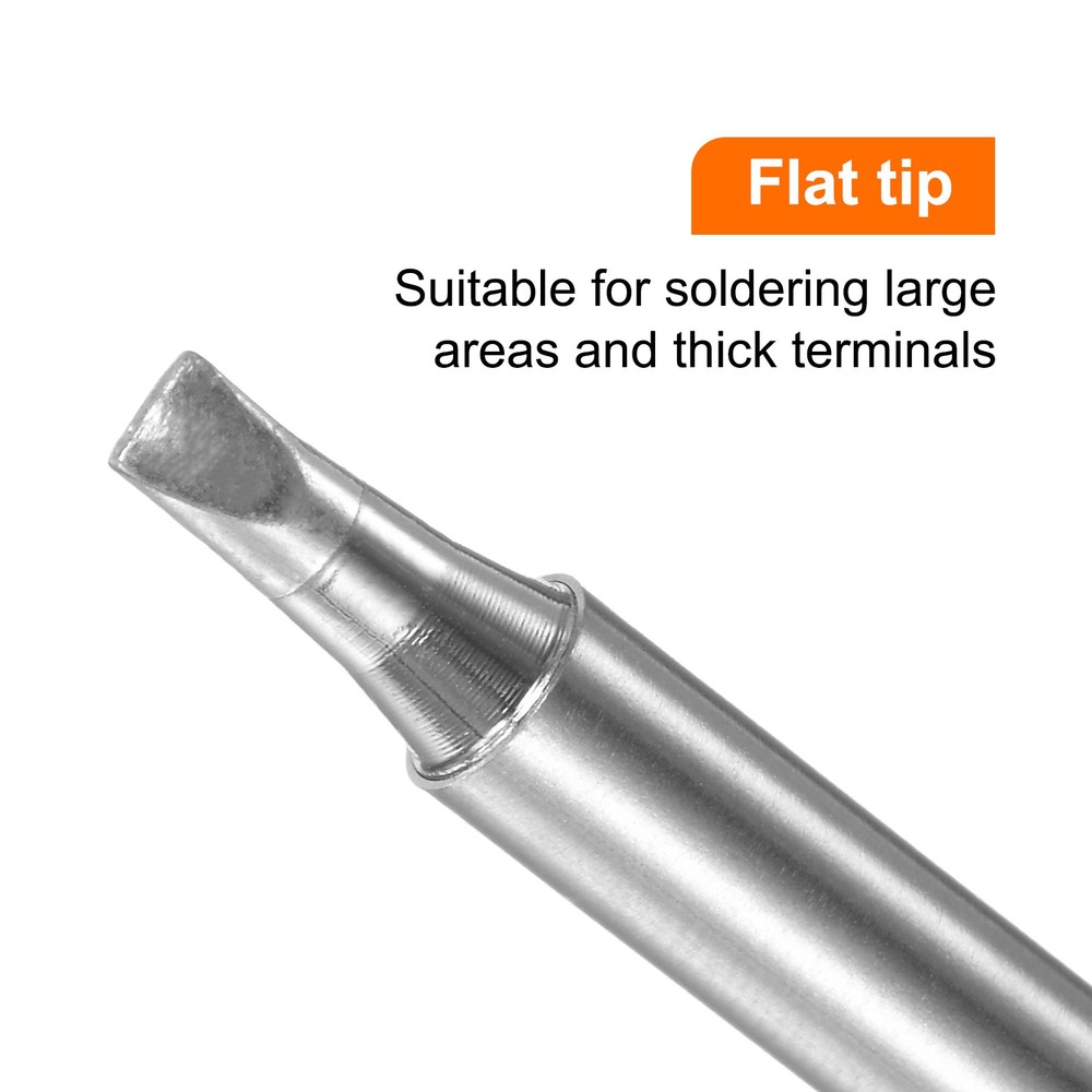 T12-D4 Soldering Iron Tips 4mm Chisel Width Solder Welding Replacement Tip