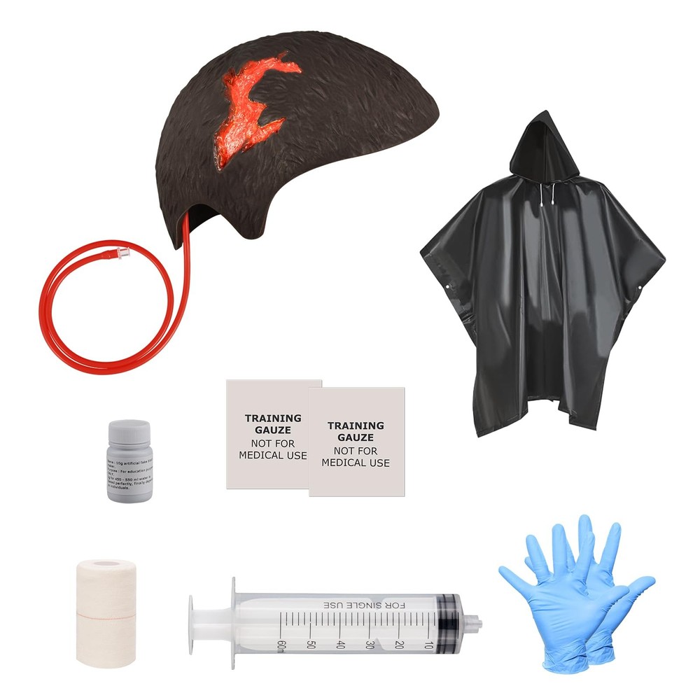 Wound Packing Head Training Kit,Wearable Bleeding Control Training for Studen...