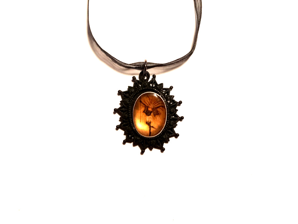 Haunted Witch Necklace, The Inferno Ghost Witch!