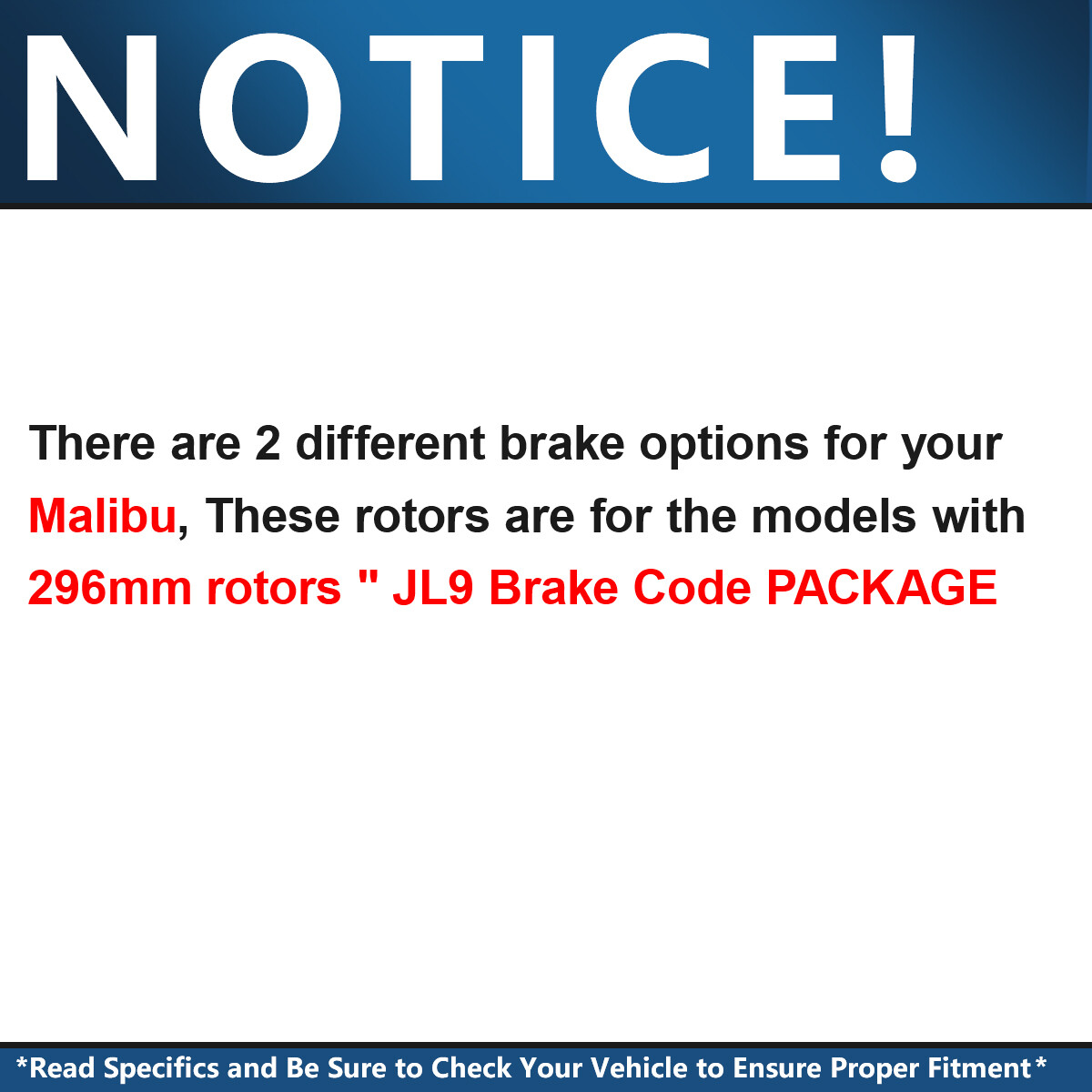 296mm Front Drilled Brake Rotors + Brake Pads for Chevy Malibu G6 HHR Pontiac G6