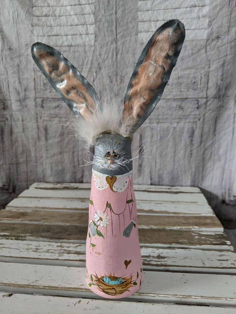 devonne schuett Easter bunny rabbit decor handmade artisan large