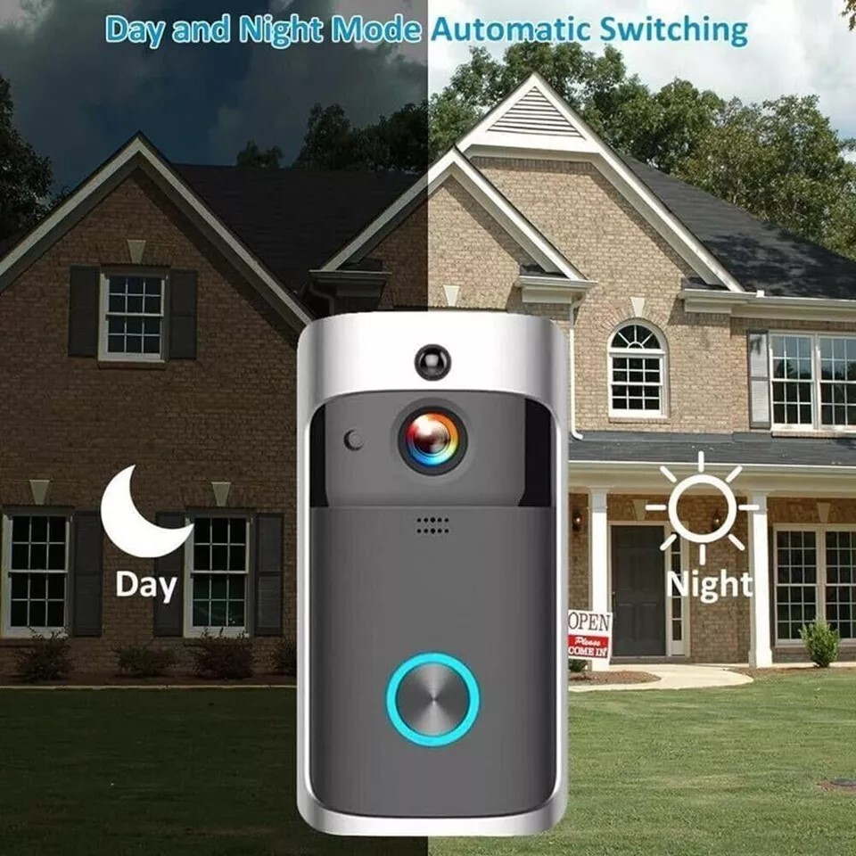 Smart WiFi Video Doorbell Wireless Door Bell Phone Ring Intercom Security Camera