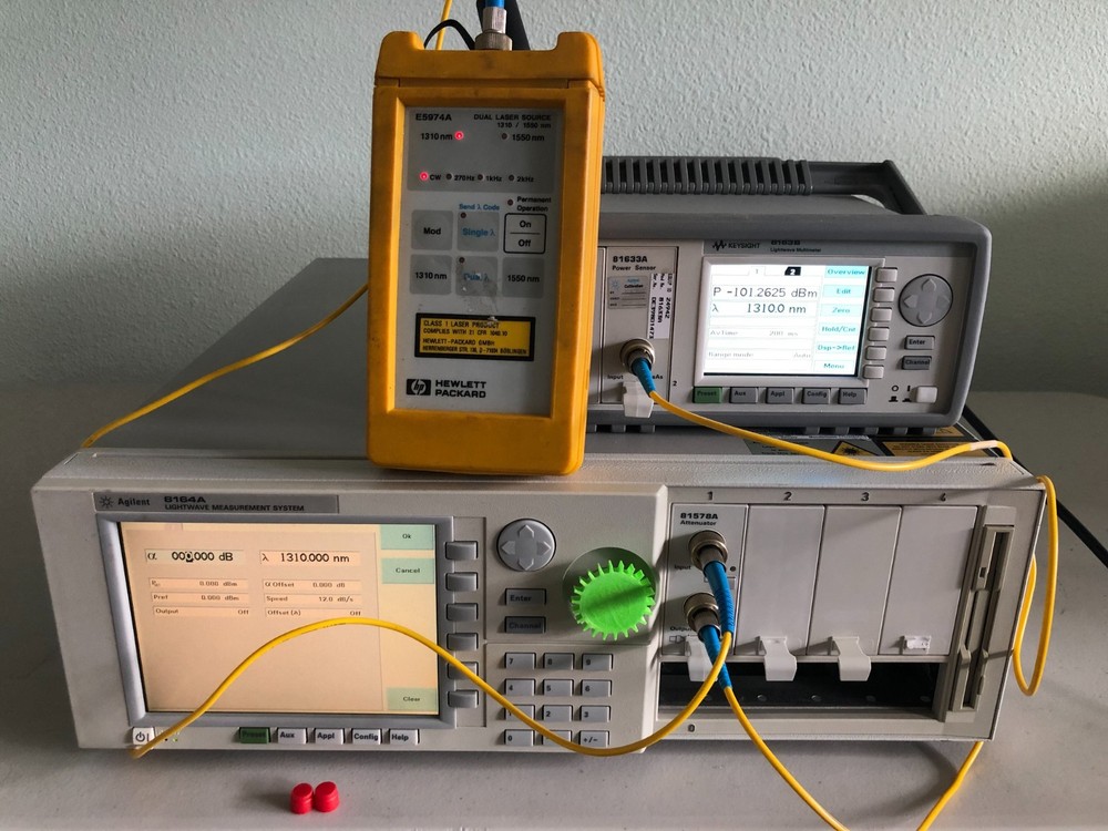 Keysight 8163B Lightwave Multimeter Mainframe+Interface81618A+power sensor81633A