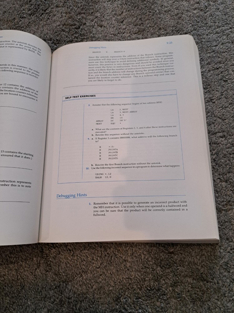 Assembler Language Programming for the IBM 370 Frank M. Carrano