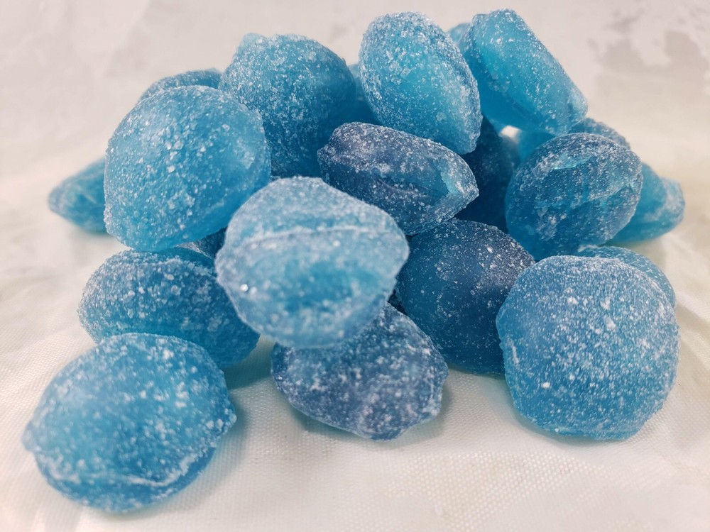 Blue Raspberry Hard Candy Drops 4.5 Ounces