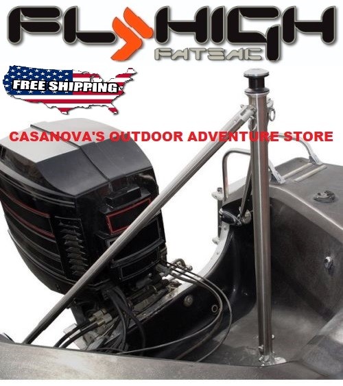 FLY HIGH BOAT PRO DECK MASTER ADJUSTABLE PYLON WATERSKI/WAKEBOARD W400 BAREFOOT!