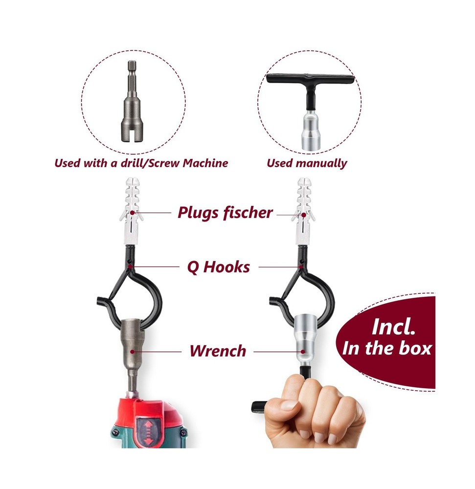 String Lights Screw Hooks for Hanging, Ceiling Hooks for Hanging So... Fast Ship