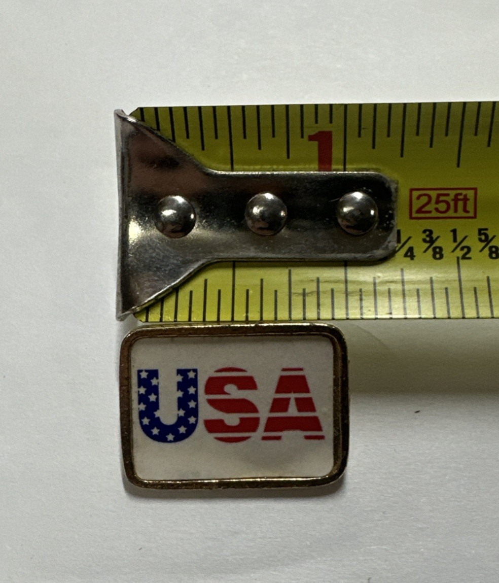 Vintage USA Stars & Stripes Lapel Pin Used Free Shipping