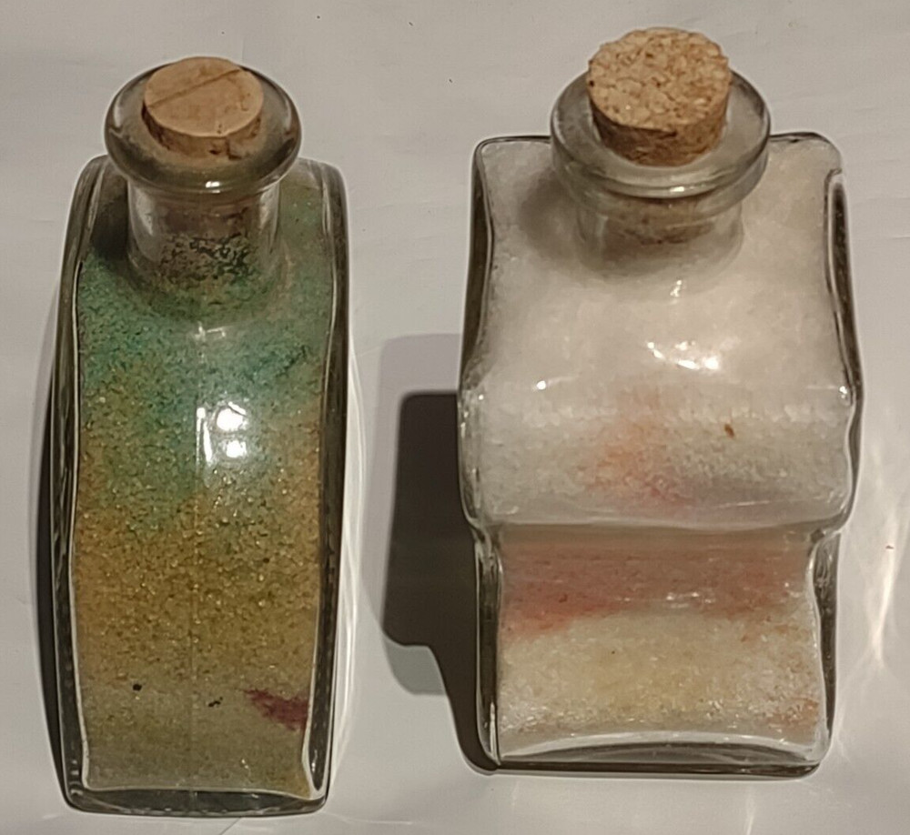 Bath Salts 2 vintage decorative bottles