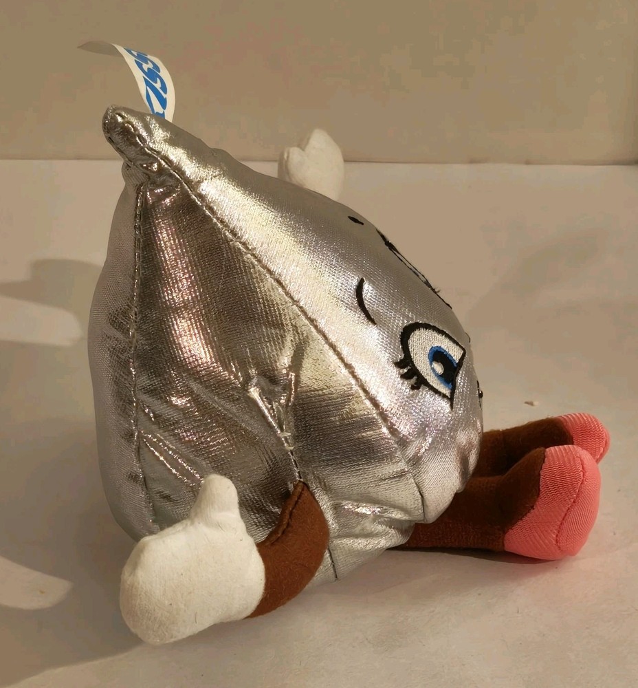 Hershey Park Hershey Kiss Silver Plush Large 12" and Small 8"