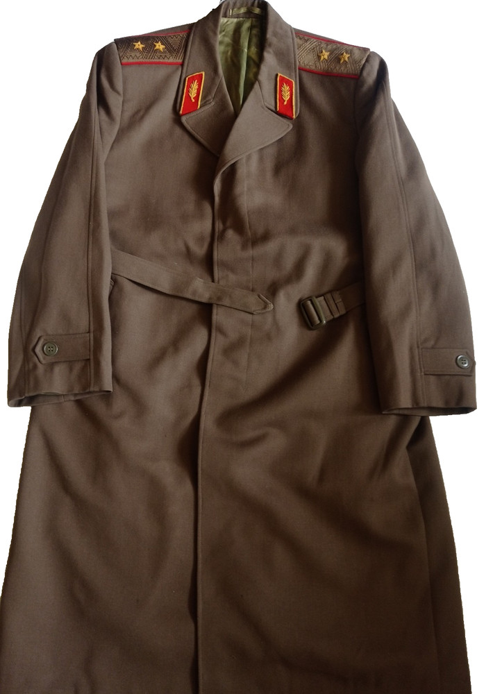 Authentic Soviet Army Lieutenant General Raincoat – USSR Cold War Era Uniform