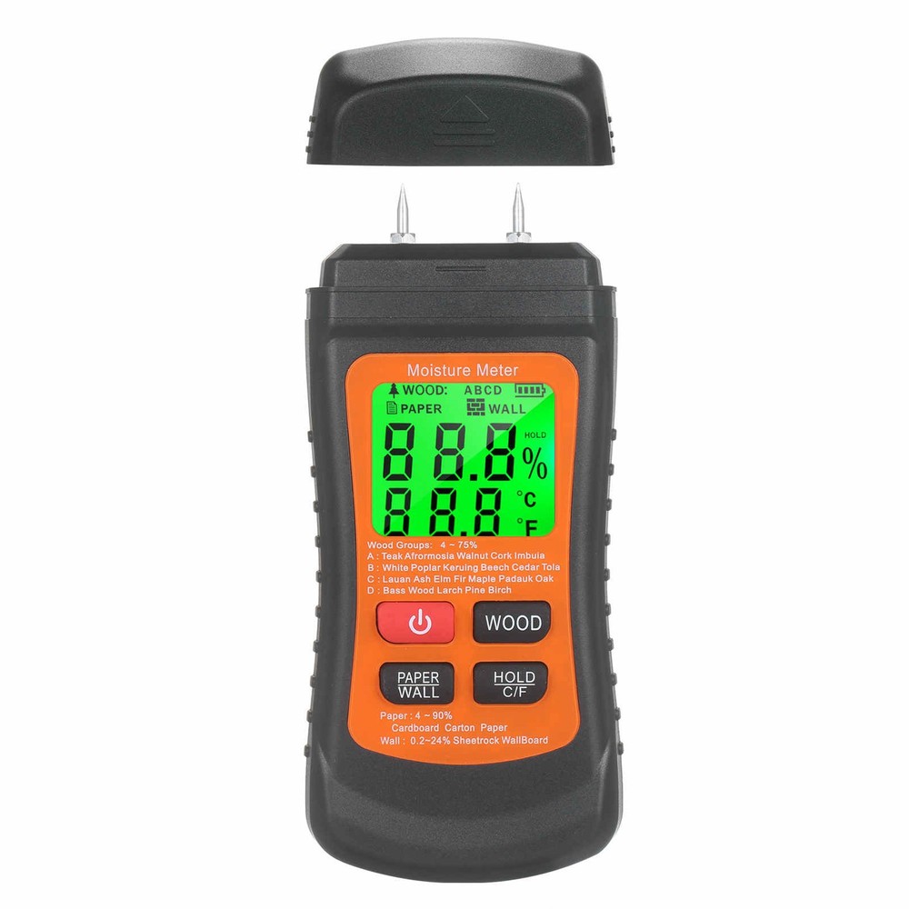 Moisture Meter for Wood Wall Paper Caravan Damp Plasterboard Testing Device